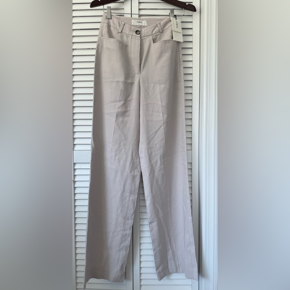 ba&sh Women’s Straight-Leg Pants in Light Beige